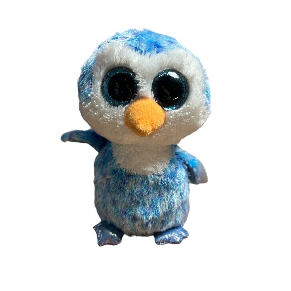 Ty Beanie Boos 6" ICE CUBE the Blue Penguin‎ Plush Stuffed Animal